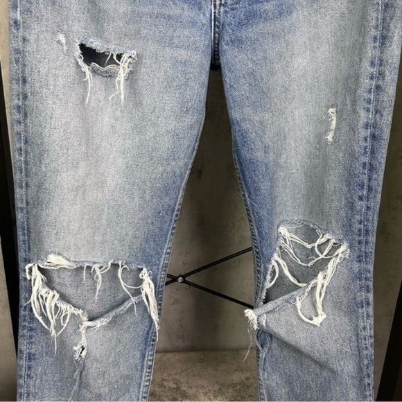 GRLFRND | Karolina High-Rise Light Wash Distressed Jeans in ‘To Be Continued’ - Picture 6 of 13